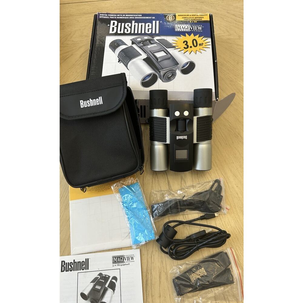 Bushnell ImageView 8x30 3.0MP Digital Camera Binocular Box Everything In Pics!!